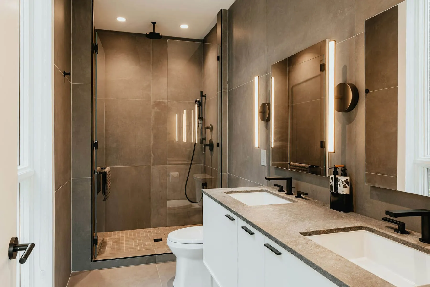 Bathroom remodeling inspiration with updated tile and fixtures